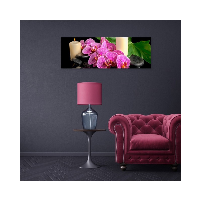 Modernes Wandbild - Orchidee Orchidee Kerzen | Feeby