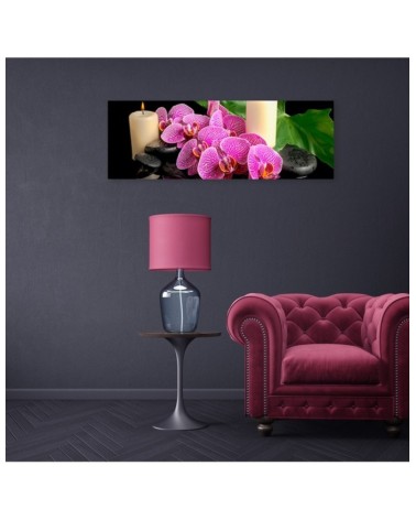 Modernes Wandbild - Orchidee Orchidee Kerzen | Feeby