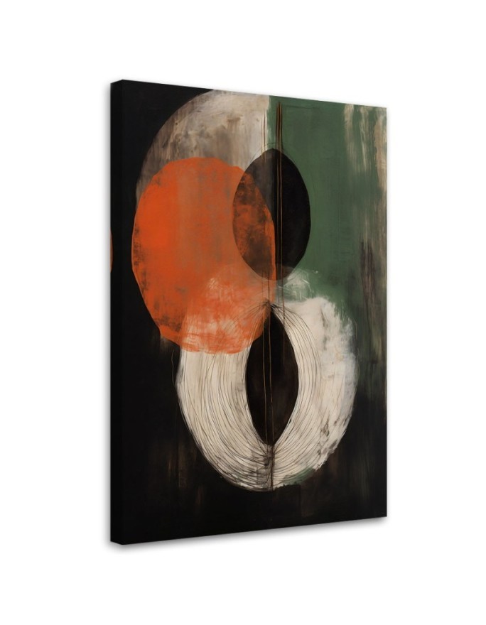 Dekoratives Leinwandbild - Abstrakte Komposition | Feeby