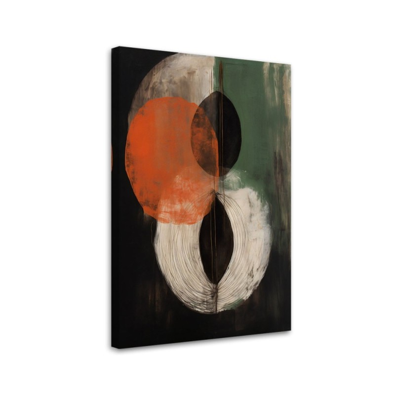 Dekoratives Leinwandbild - Abstrakte Komposition | Feeby