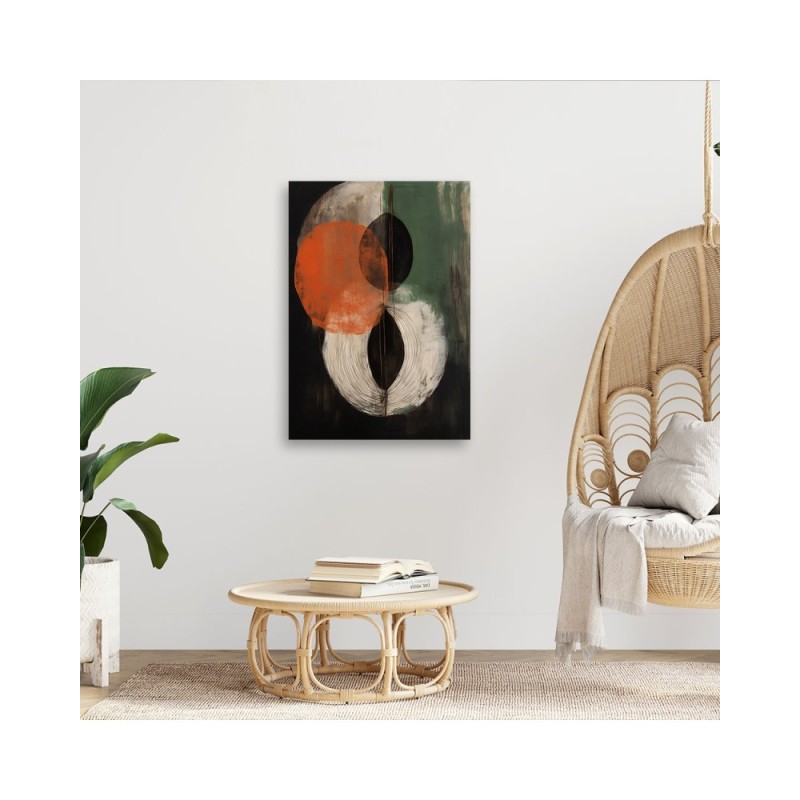 Dekoratives Leinwandbild - Abstrakte Komposition | Feeby