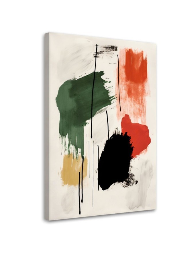 Leinwandbild - Abstrakte Farbkomposition | Feeby