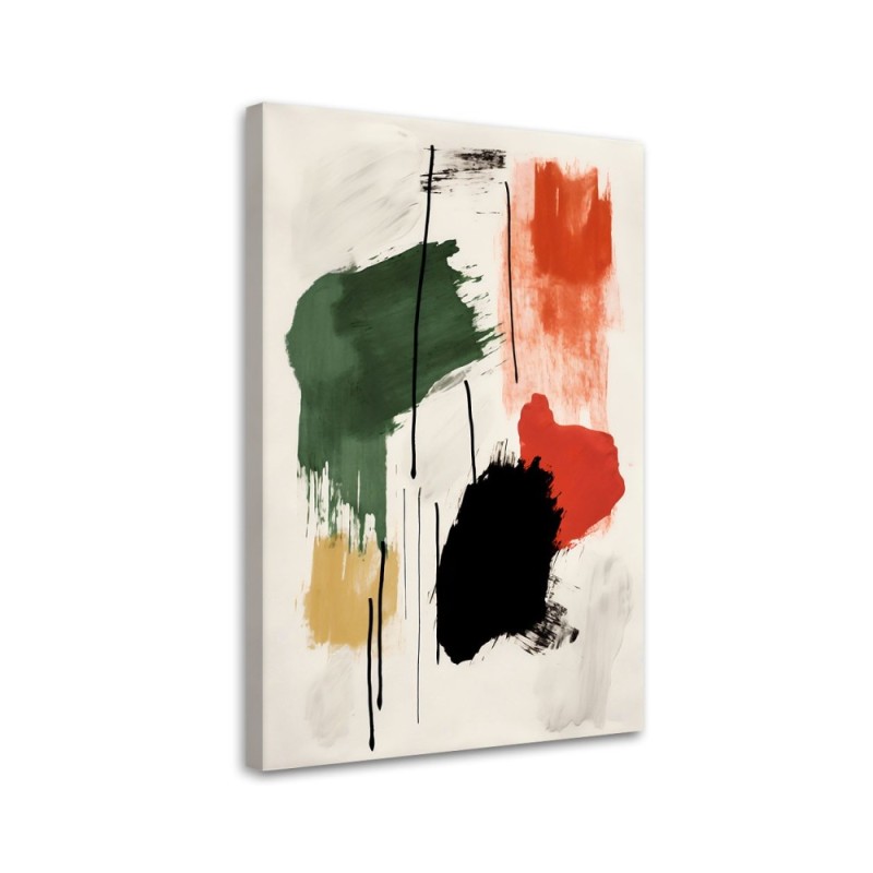 Leinwandbild - Abstrakte Farbkomposition | Feeby