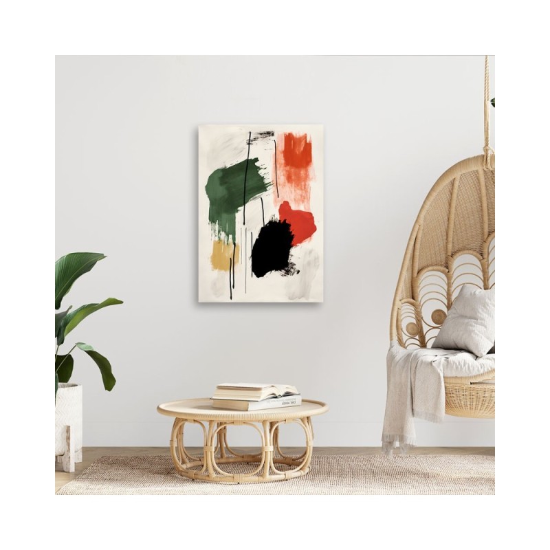 Leinwandbild - Abstrakte Farbkomposition | Feeby