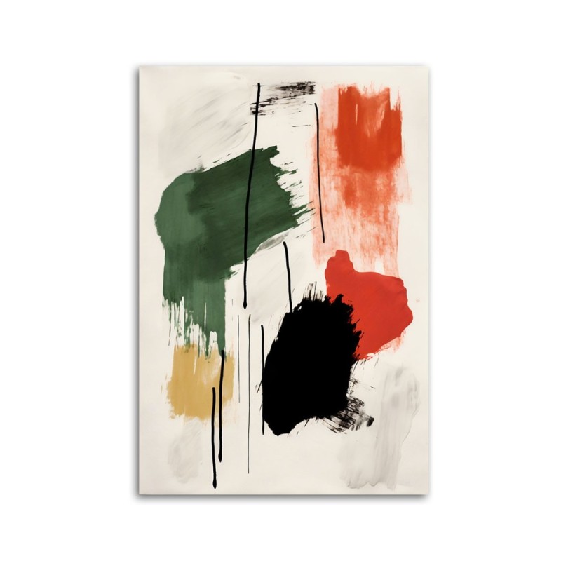 Leinwandbild - Abstrakte Farbkomposition | Feeby