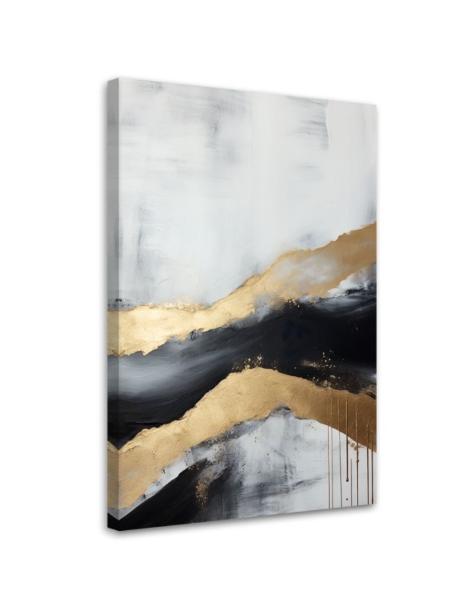 Bild auf Leinwand - Goldene Abstraktion | Feeby