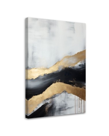 Bild auf Leinwand - Goldene Abstraktion | Feeby