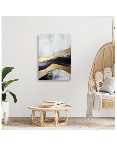 Bild auf Leinwand - Goldene Abstraktion | Feeby