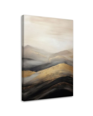 Leinwandbild modern - Beigefarbene Boho-Berge | Feeby