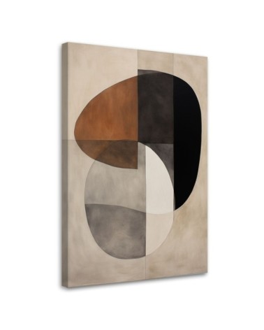 Wandbild für Wohnzimmer - Abstrakte Formen | Feeby