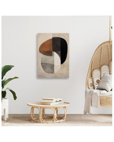 Wandbild für Wohnzimmer - Abstrakte Formen | Feeby