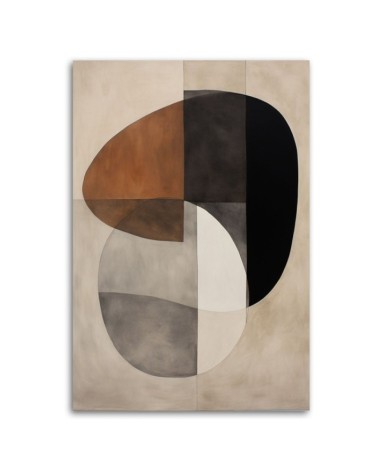 Wandbild für Wohnzimmer - Abstrakte Formen | Feeby