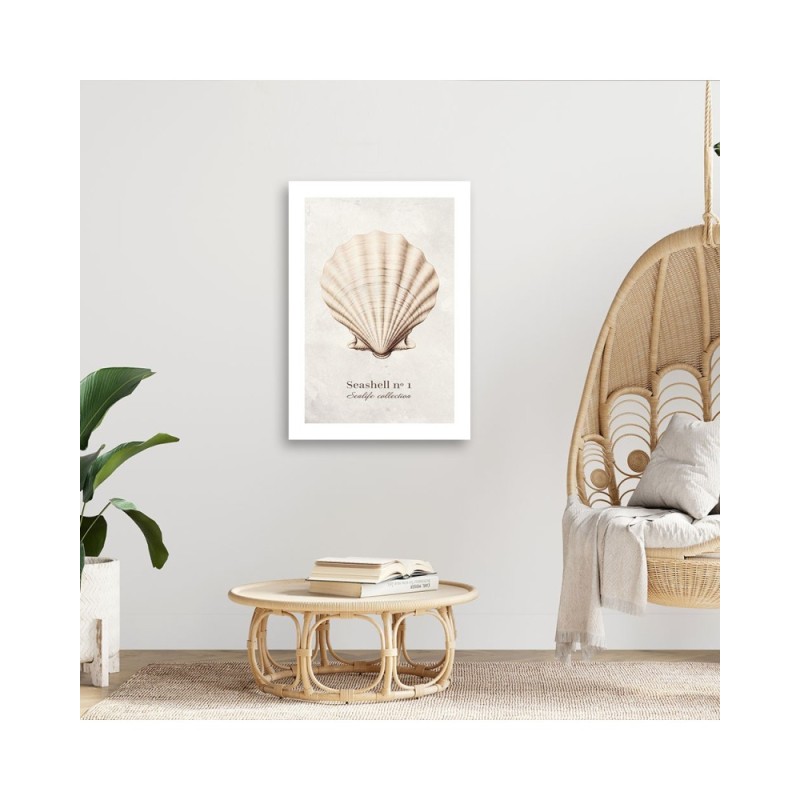 Modernes Wandbild - Natürliche Muschel | Feeby