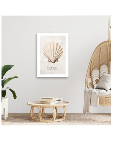 Modernes Wandbild - Natürliche Muschel | Feeby
