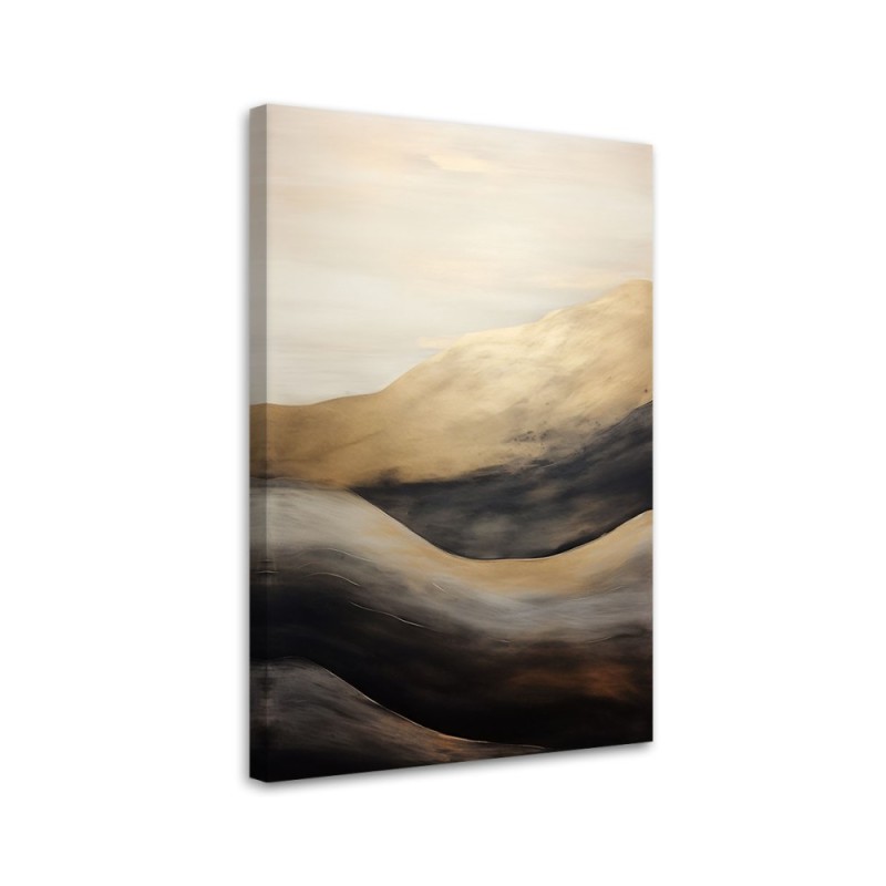 Bild auf Leinwand - Goldene Wellen | Feeby