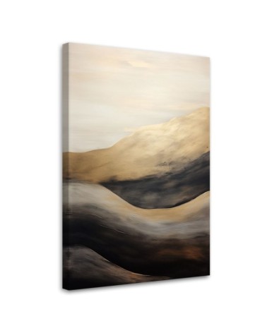 Bild auf Leinwand - Goldene Wellen | Feeby