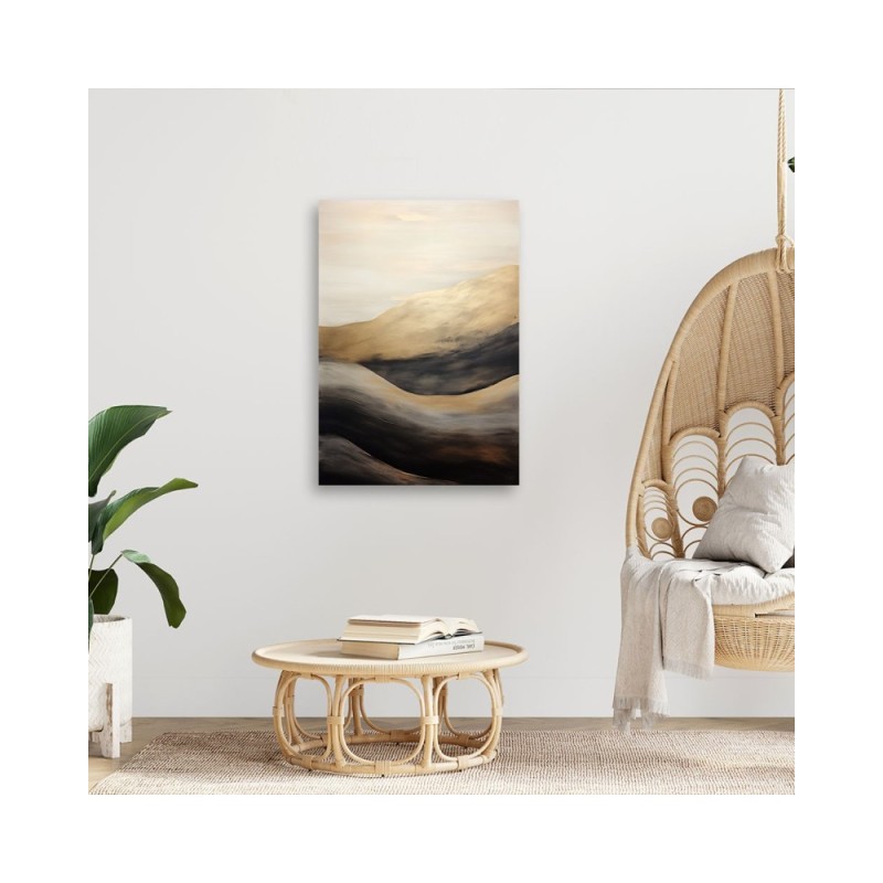 Bild auf Leinwand - Goldene Wellen | Feeby