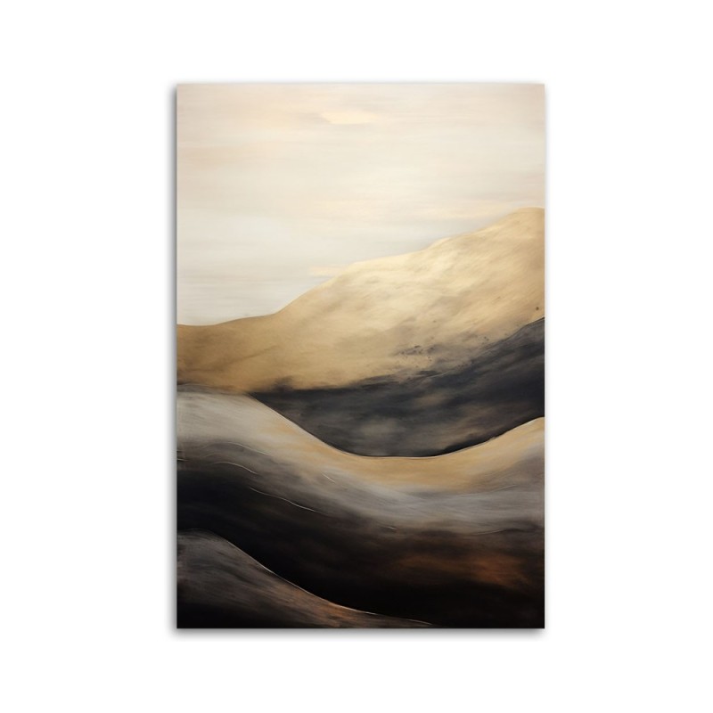 Bild auf Leinwand - Goldene Wellen | Feeby