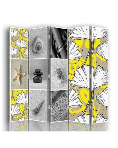Multipart screen - Ginkgo and shells | FEEBY