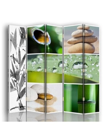 Practical screen - Zen composition with green leaf | FEEBY