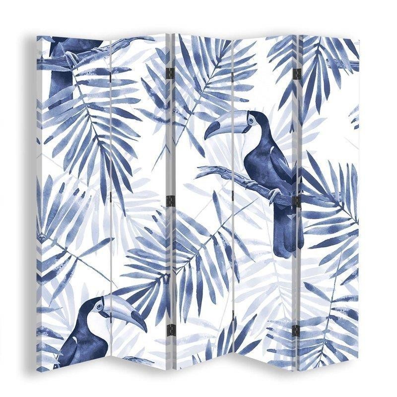 Practical room divider - Blue toucans | FEEBY