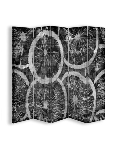 Kitchen screen - Orange slices in black and white | FEEBY Kitchen screen - Orange slices in black and white | FEEBY