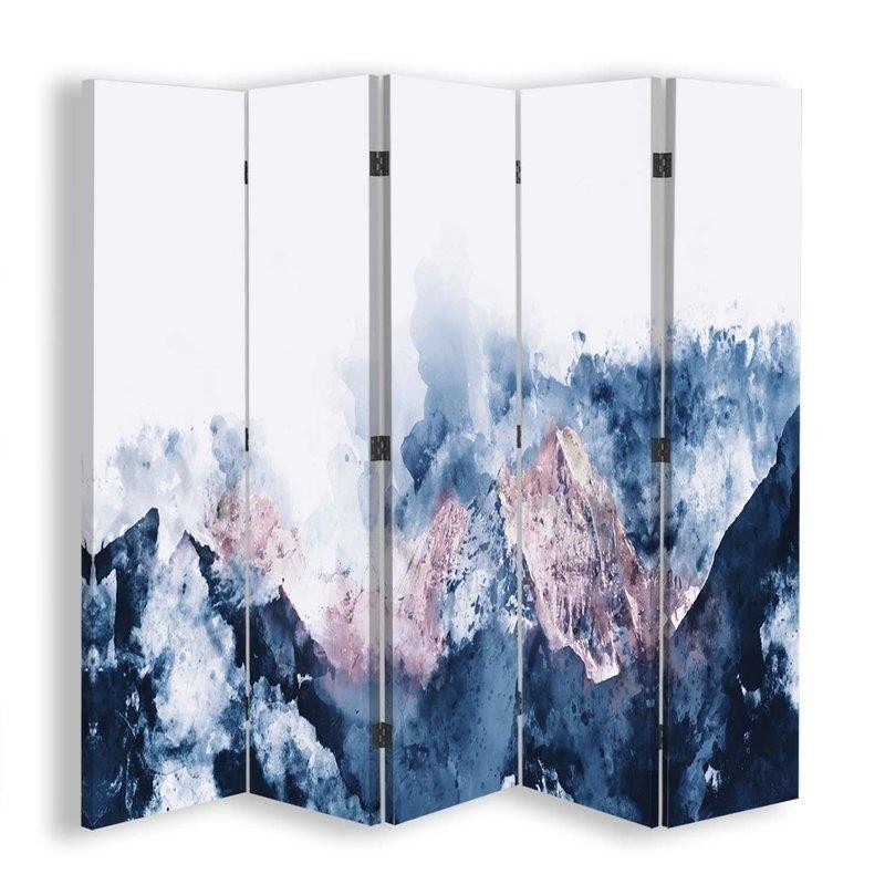 Decorative screen - Snowy peaks in clouds | FEEBY