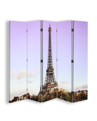 Double-sided room divider - Eiffel Tower against the sky | FEEBY