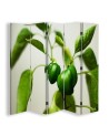 Decorative room divider - Green peppers on a branch | FEEBY