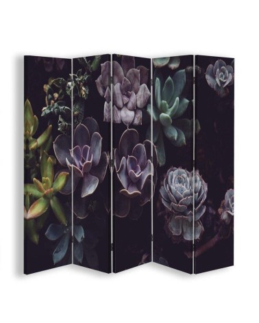 Decorative wall screen - Succulents in muted tones | FEEBY