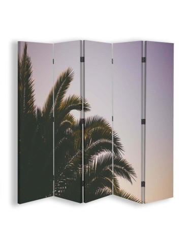 room divider - Palm tree on purple background | FEEBY