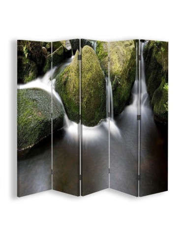 Double-sided room divider - Mountain stream | FEEBY