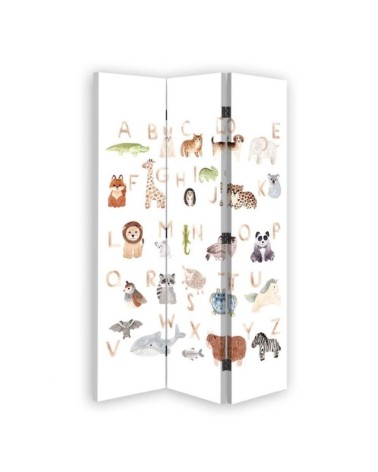Children's room divider - Alphabet with animals | FEEBY