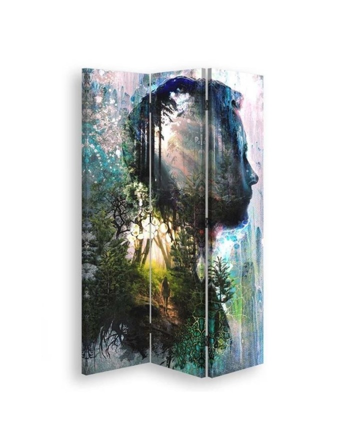 room divider - Man figure in the forest | FEEBY