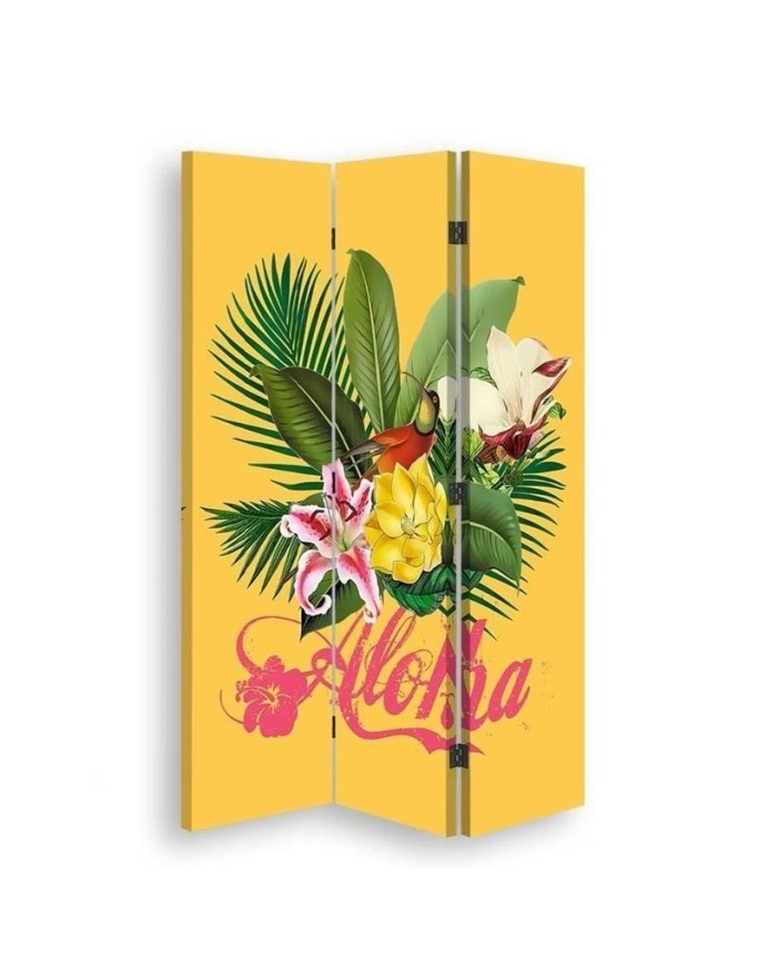 Parawan Aloha na żółtym tle - Andrea Haase - Feeby.pl