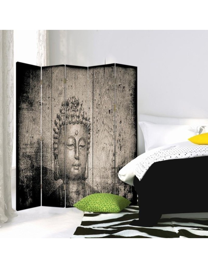 room divider - Buddha image in grey | FEEBY