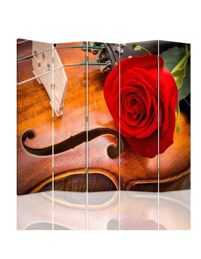 Decorative screen - Rose on violin | FEEBY