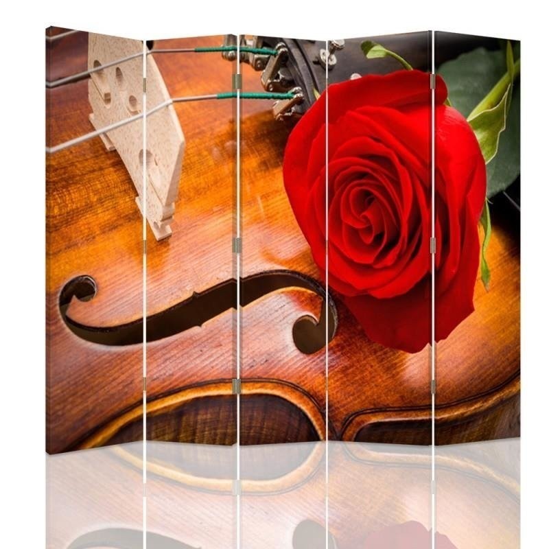 Decorative screen - Rose on violin | FEEBY