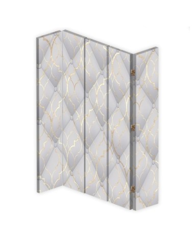 Modern room divider - Moroccan clover in grey | FEEBY