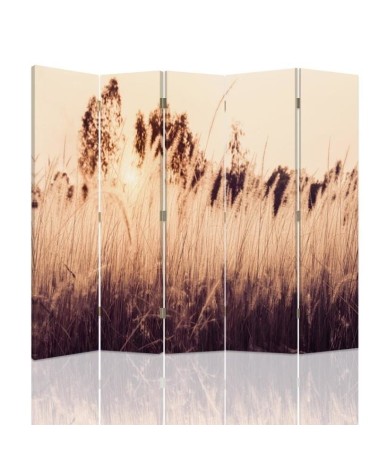 room divider - Tall grasses in sepia | FEEBY