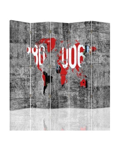 Decorative screen - Stylish world map | FEEBY