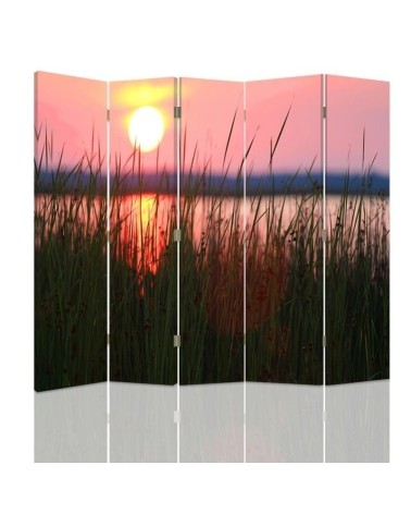 Living room divider - Sunset on the lake | FEEBY