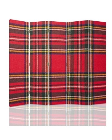 Decorative room divider - Scottish checkered | FEEBY