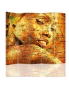 Room divider - Map with portrait of a woman | FEEBY