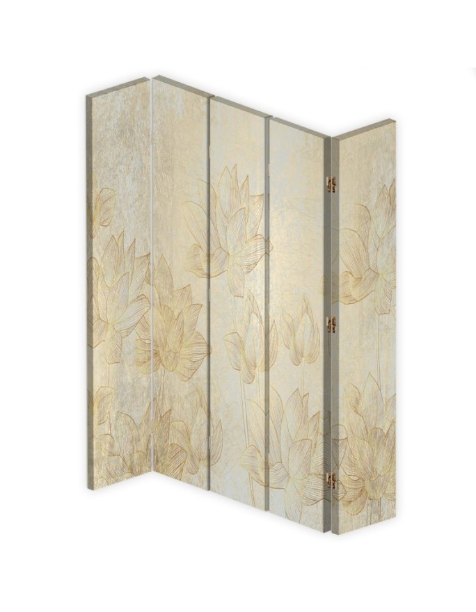 room divider - Golden flowers | FEEBY