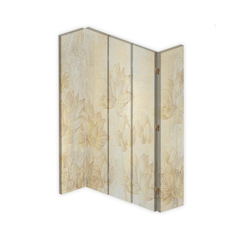room divider - Golden flowers | FEEBY