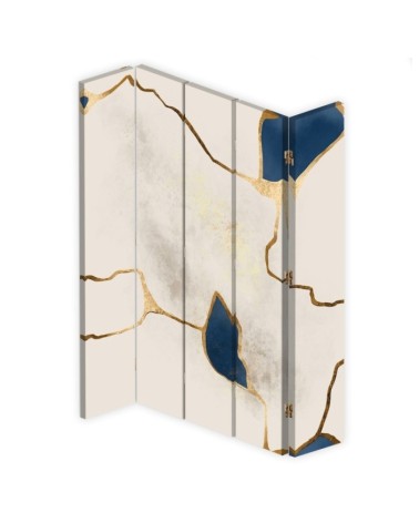 room divider - Blue and gold lines | FEEBY