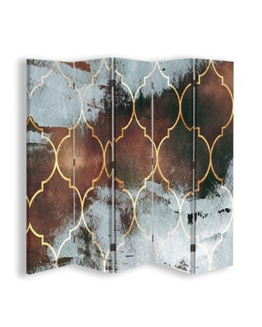 room divider - Moroccan clover in brown | FEEBY