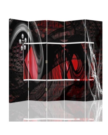 Room divider - Red expressive abstraction | FEEBY