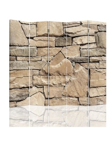 Living room divider - Beige sandstone wall | FEEBY